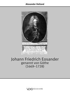 cover image of Johann Friedrich Eosander genannt von Göthe (1669-1728)